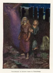 Tannhäuser es atraído de vuelta a Venusberg